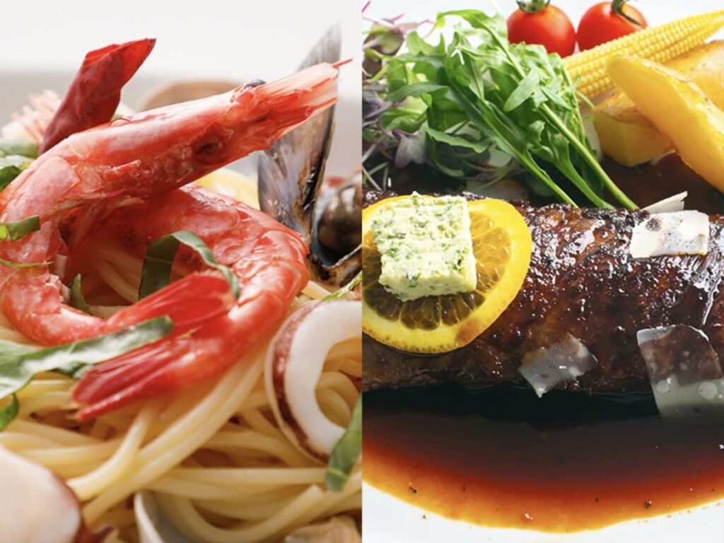 ゾーナイタリア 食事2枚