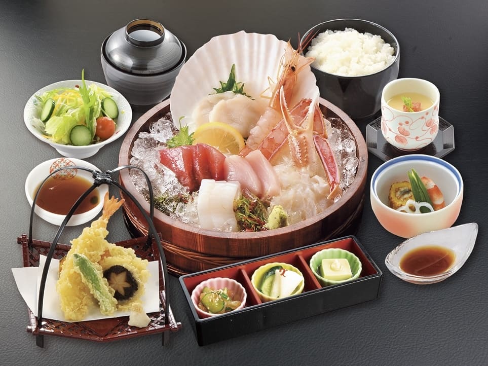 かに政宗 刺し身御膳