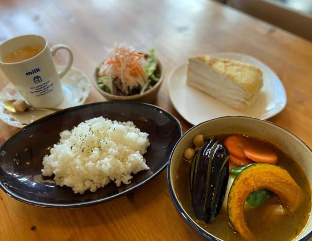 milk littlegarden roomランチ