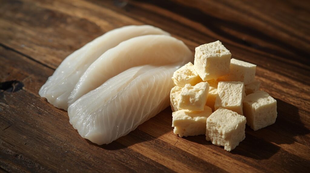 白身魚と豆腐のペースト