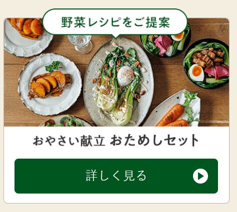 らでぃっしゅぼーやおやさい献立おためしセット